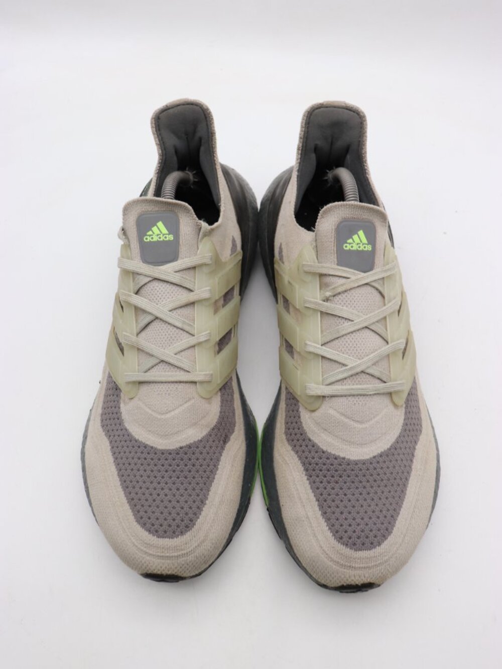 Adidas Ultra Boost 21 Sneakers Men's 11.5 Gray Primeknit Running Sneakers S23875 - Picture 2 of 11